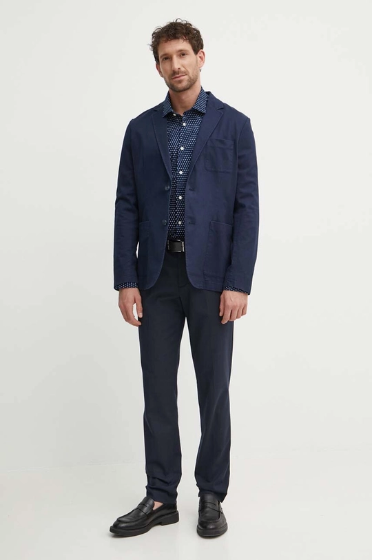 Guess giacca in lino misto TYRON