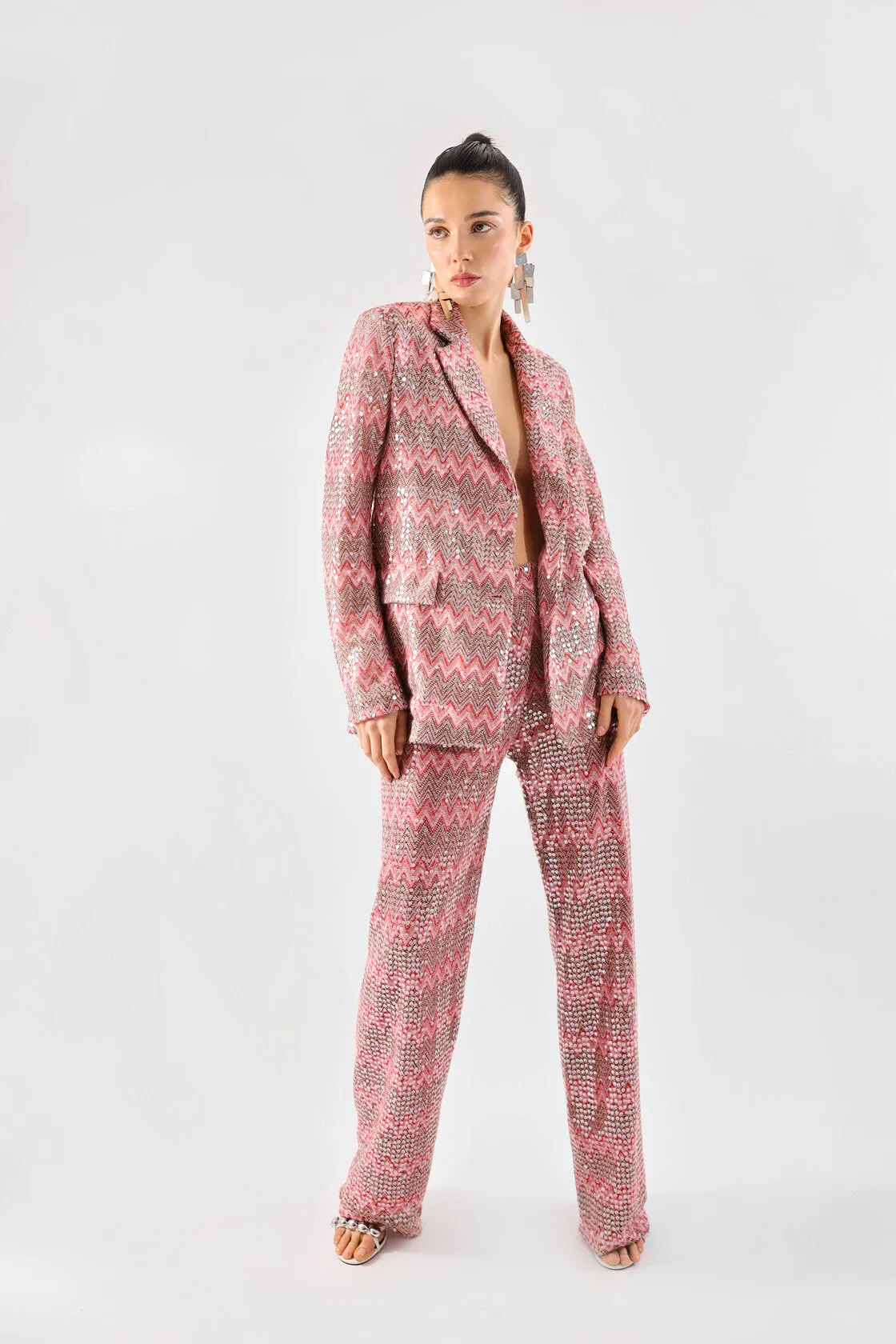 Haveone - PANTALONE DRITTO ELASTICO VITA fucsia