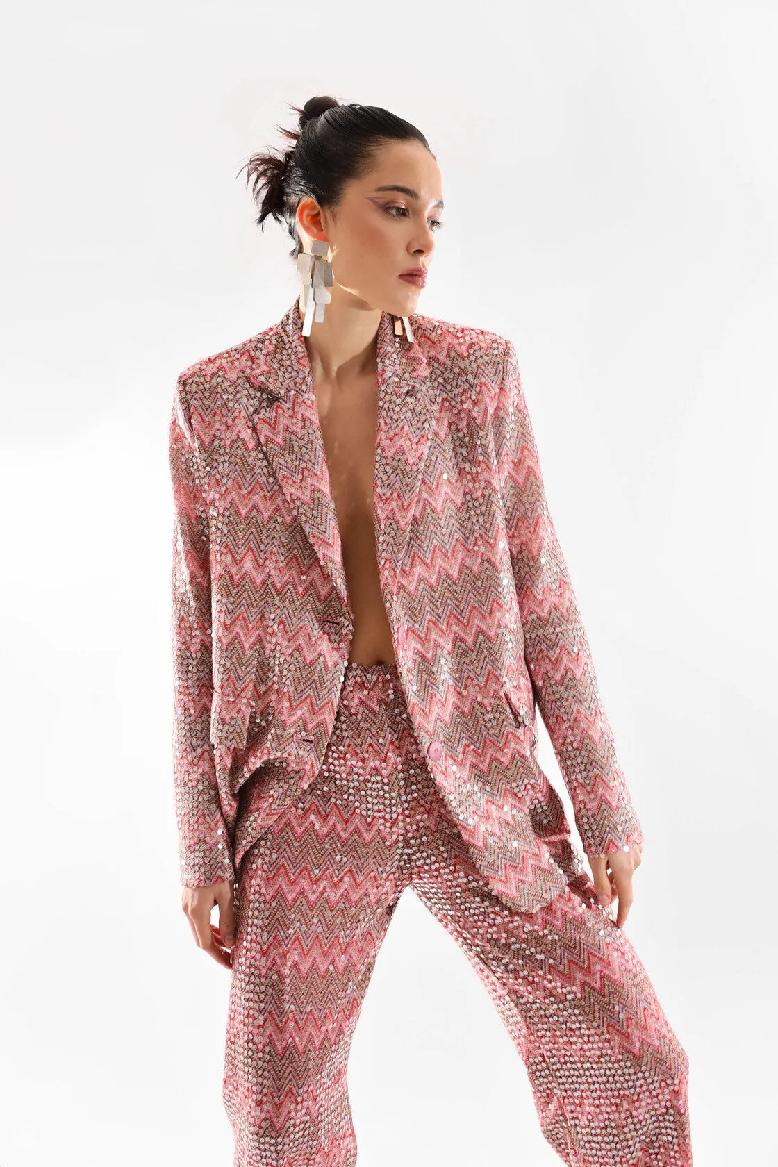 Haveone - PANTALONE DRITTO ELASTICO VITA fucsia