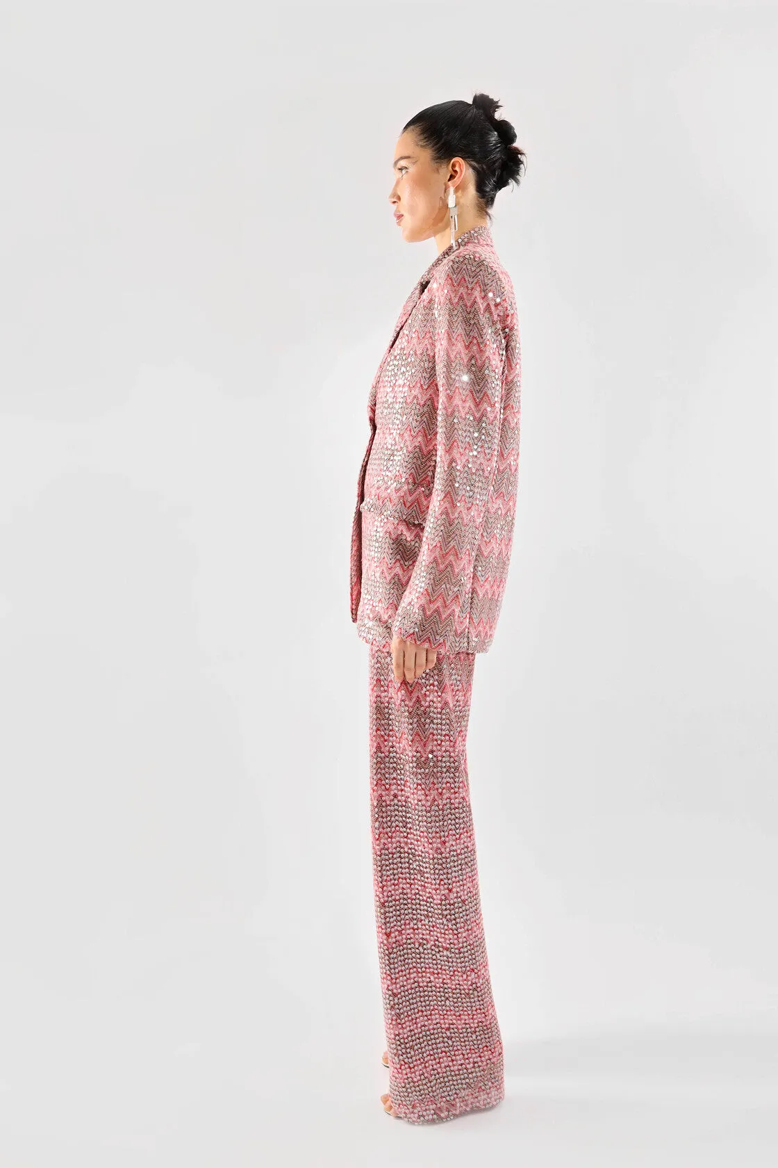 Haveone - PANTALONE DRITTO ELASTICO VITA fucsia