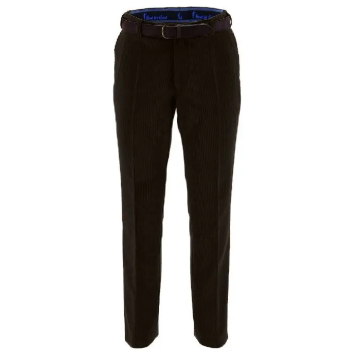 Henk ter Horst Pantaloni Trelana in velluto a coste elasticizzato di lana Marrone