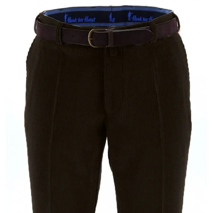 Henk ter Horst Pantaloni Trelana in velluto a coste elasticizzato di lana Marrone
