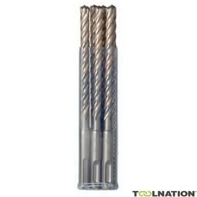 HiKOKI Accessori 783321 Trapano a percussione SDS-Plus a 4 taglienti 9x165 mm 10 pezzi