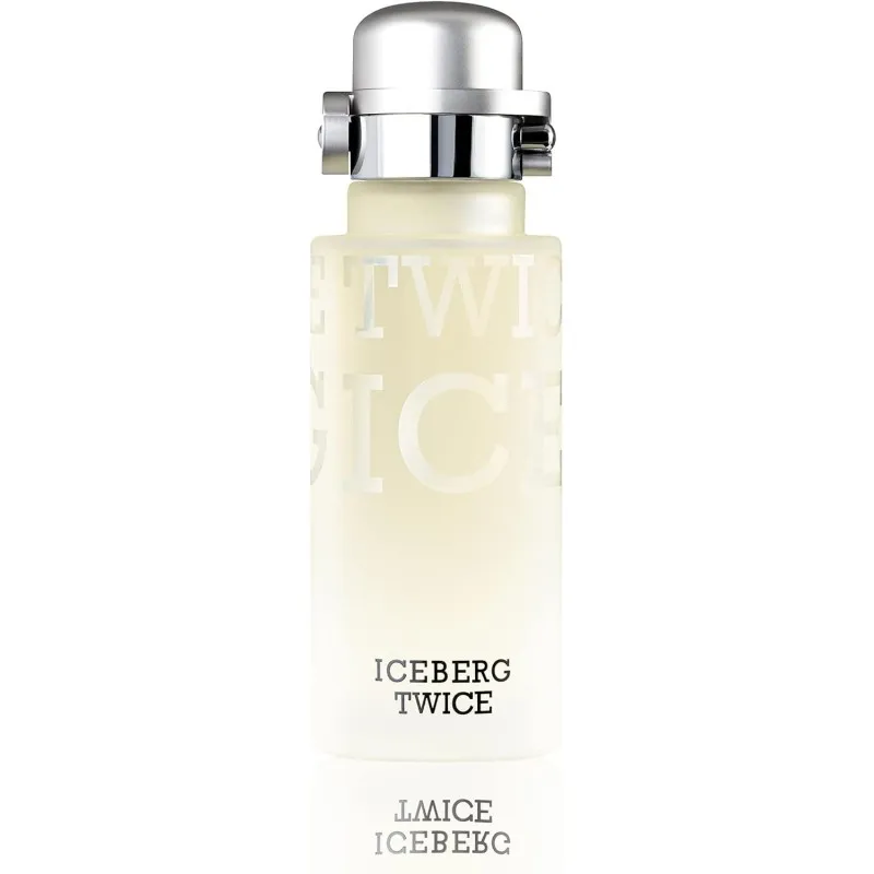 ICEBERG Twice Man – Eau de Toilette 125 ml, Profumo da Uomo dalle Note Fougère Aromatiche, Lussuoso Flacone in Vetro Trasparente