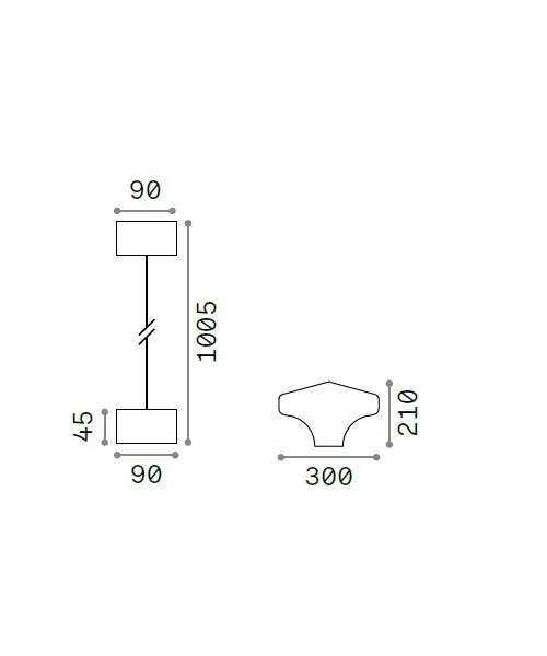 IDEAL-LUX Clio MSP1 Lampada a Sospensione da Esterno