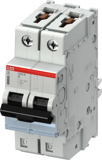Interruttore magnetotermico ABB, 2P 16A 10 kA, Tipo D
