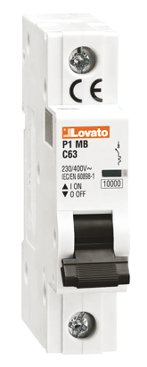 Interruttore magnetotermico Lovato, 1P 2A 10 kA, Tipo D
