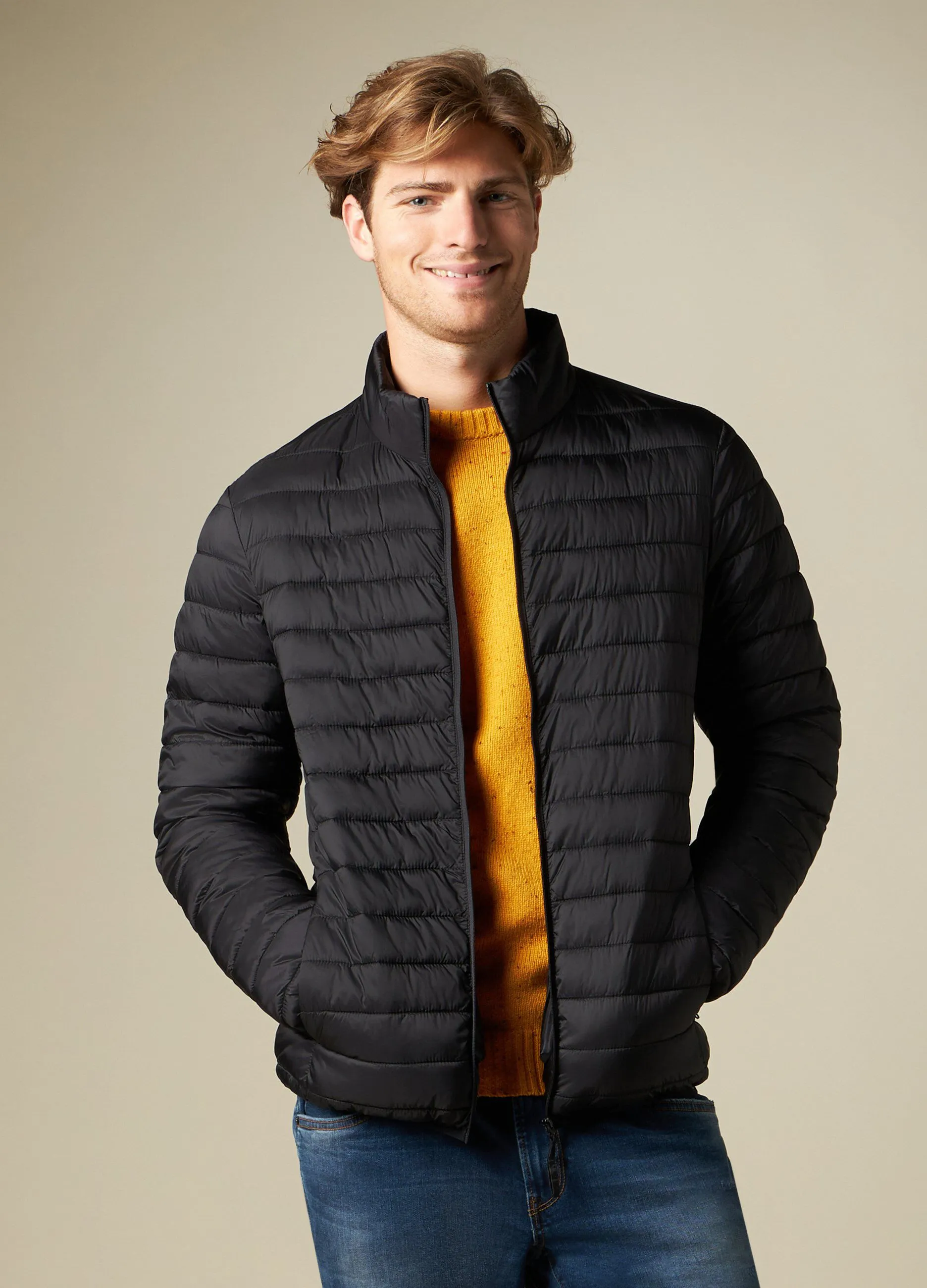 J. HART & BROS  Giubbino imbottito full zip uomo