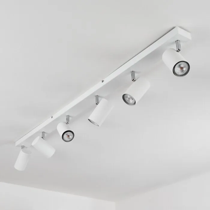 Javel Plafoniera Cromo, Bianco, 6-Luci