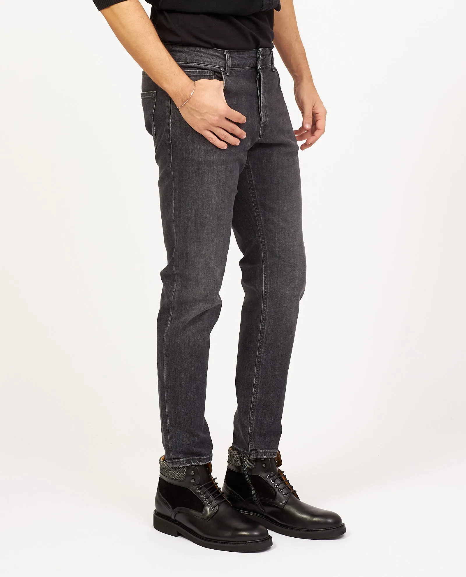Jeans grigio SetteMezzo a 5 tasche slim fit