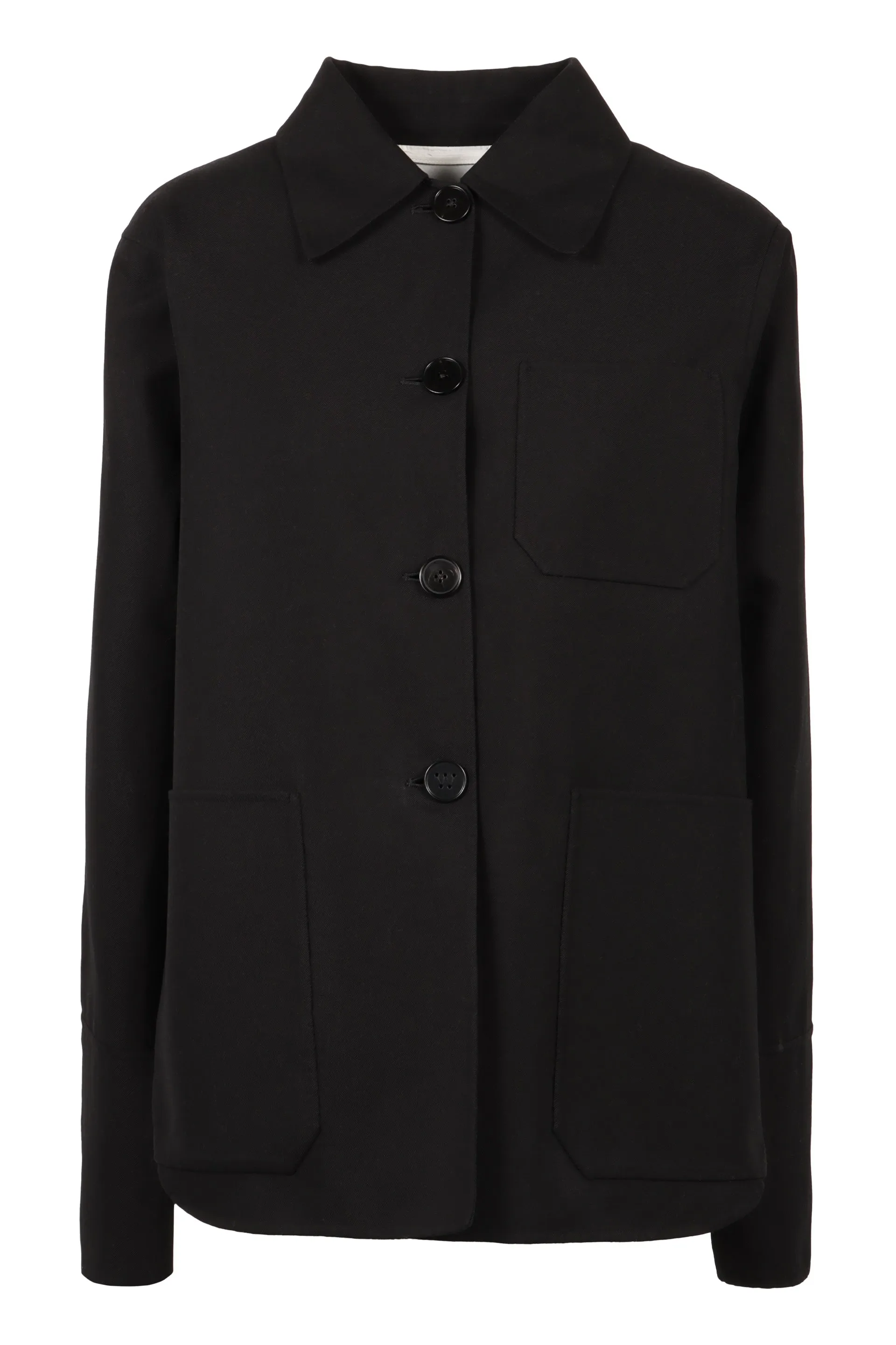 Jil Sander Giacca in cotone con bottoni