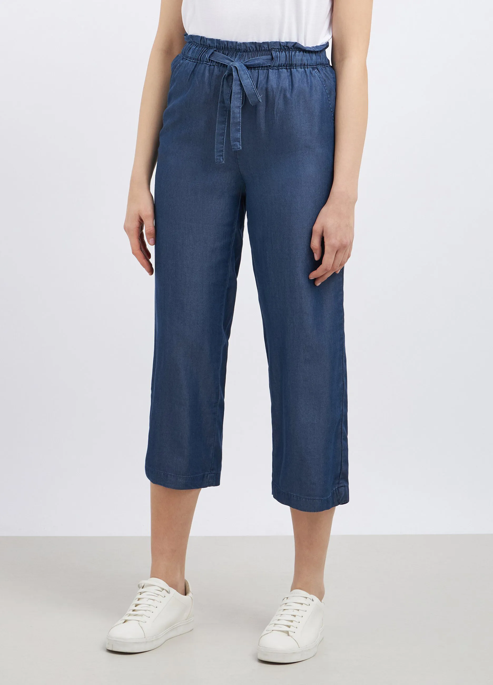 Joggers capri in Lyocell donna