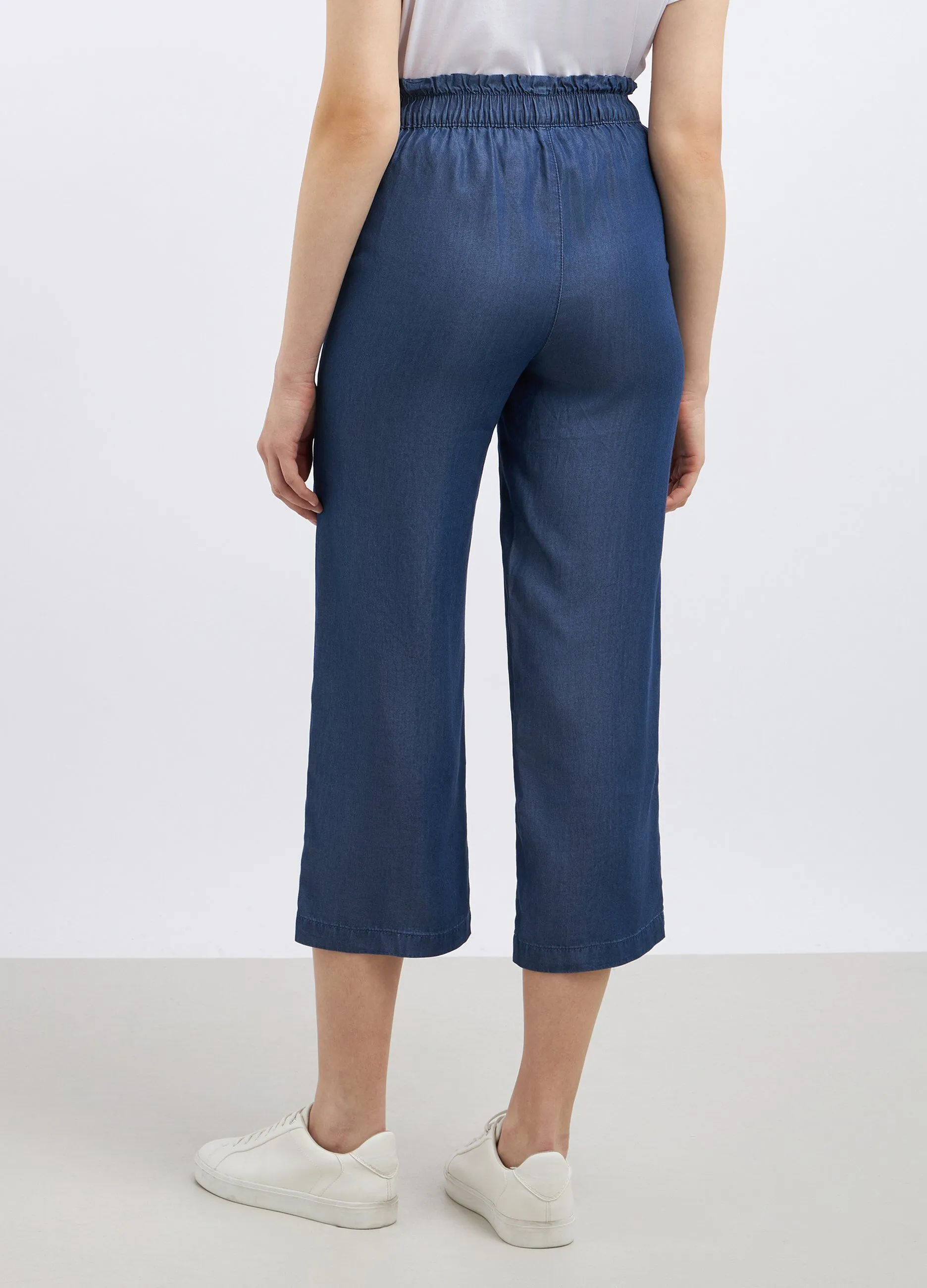Joggers capri in Lyocell donna
