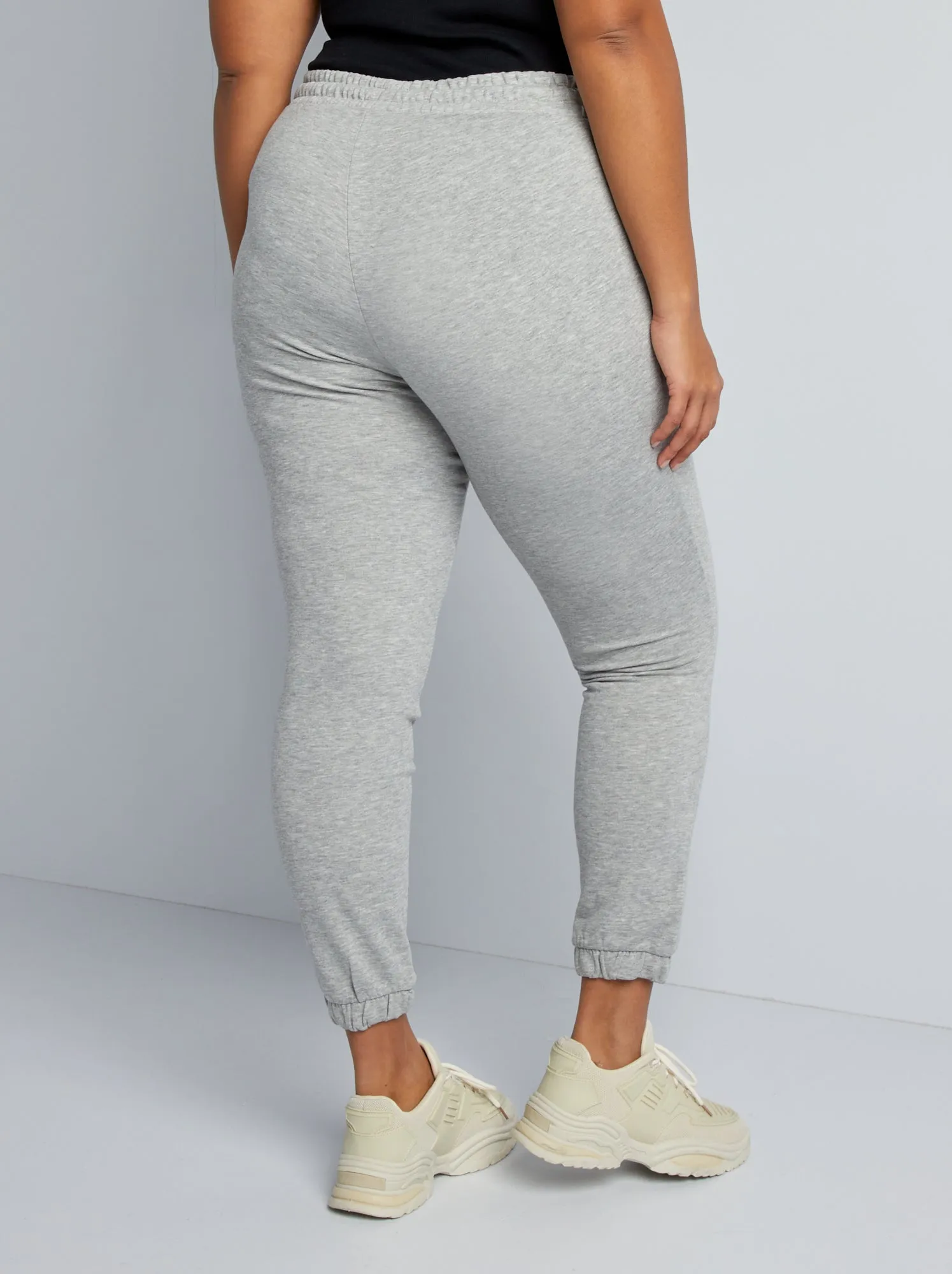 Joggers in tessuto felpato - GRIGIO