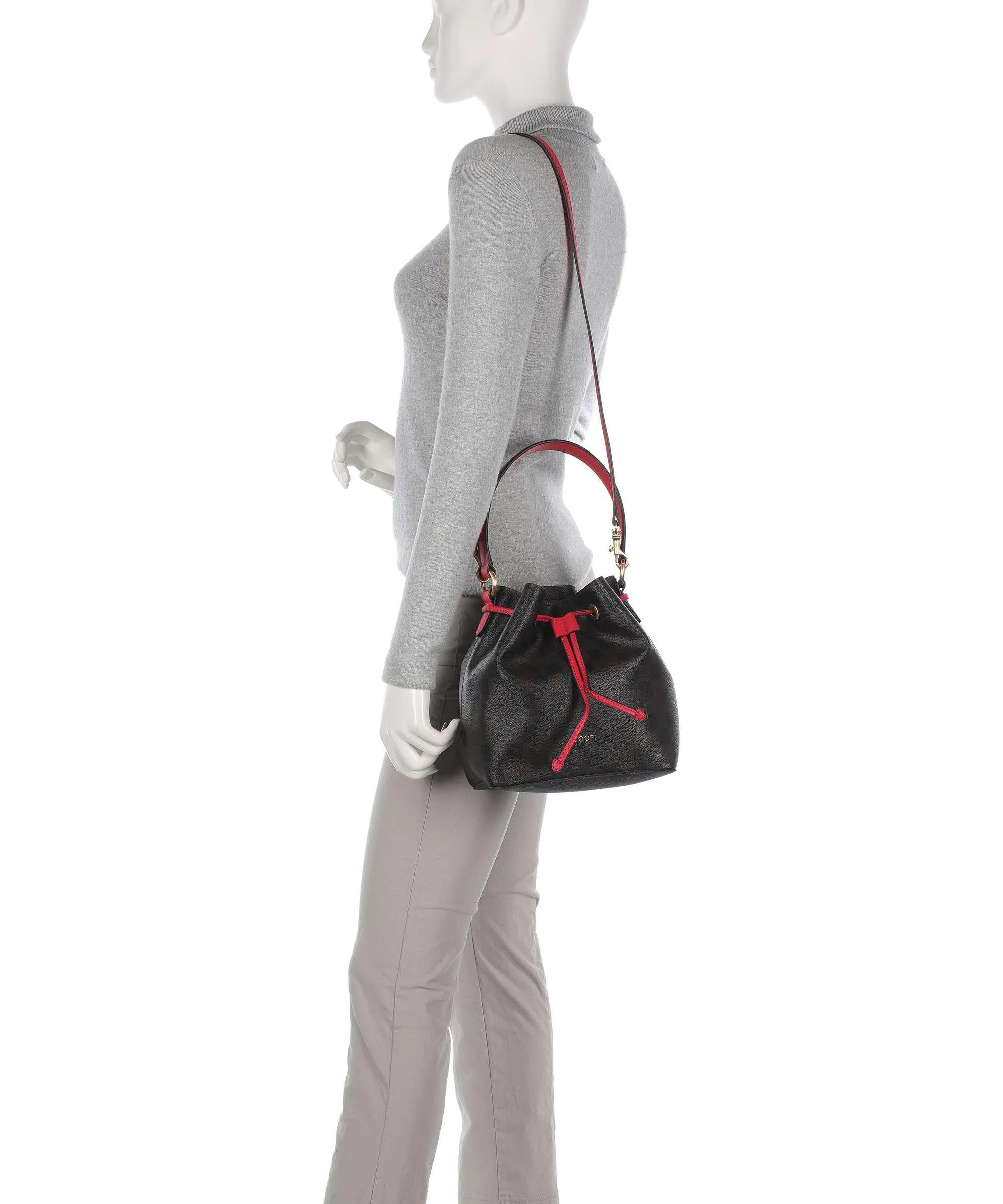  JOOP! Piazza Edition Franziska Borsa a secchiello pelle sintetica marrone scuro  