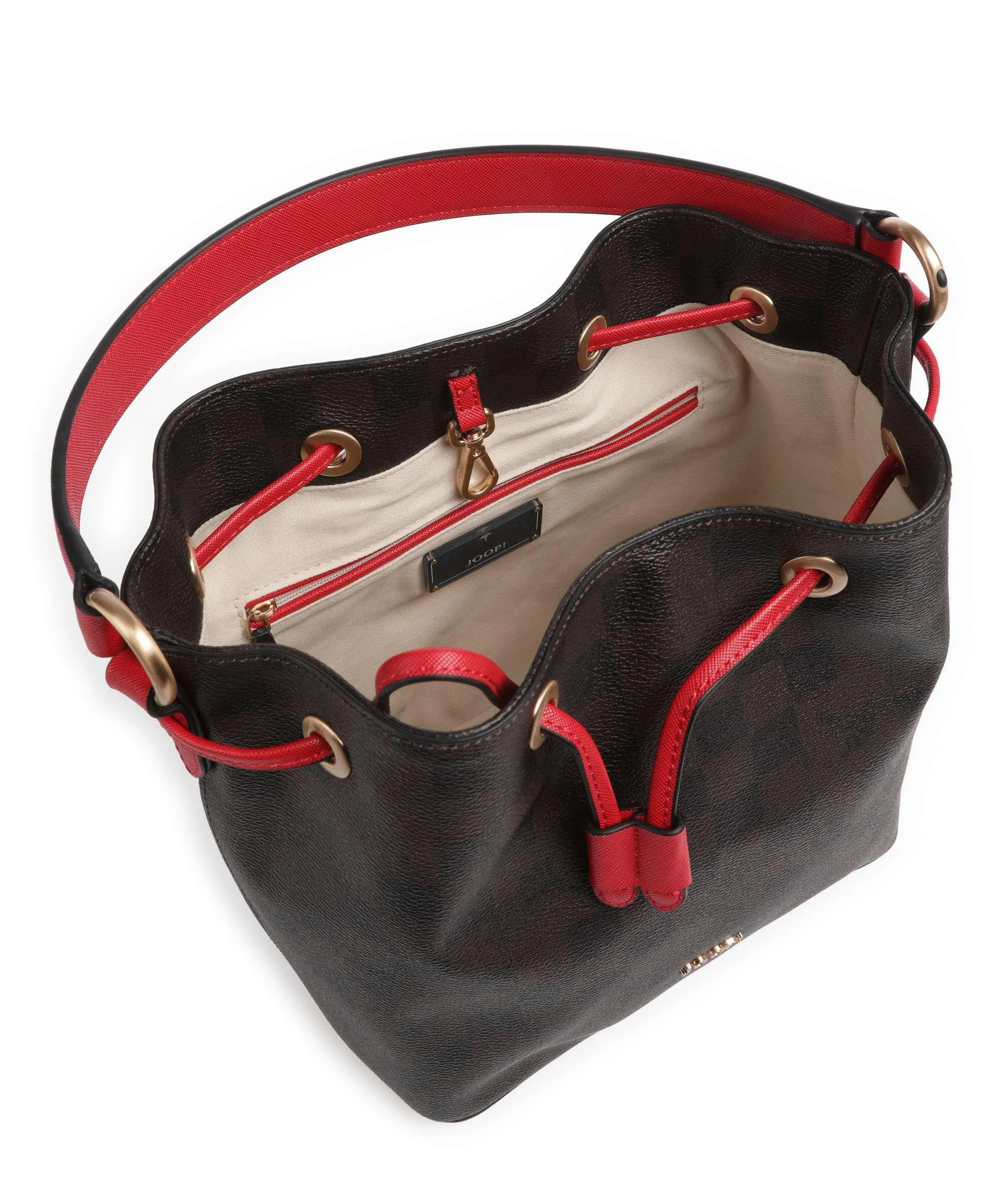  JOOP! Piazza Edition Franziska Borsa a secchiello pelle sintetica marrone scuro  