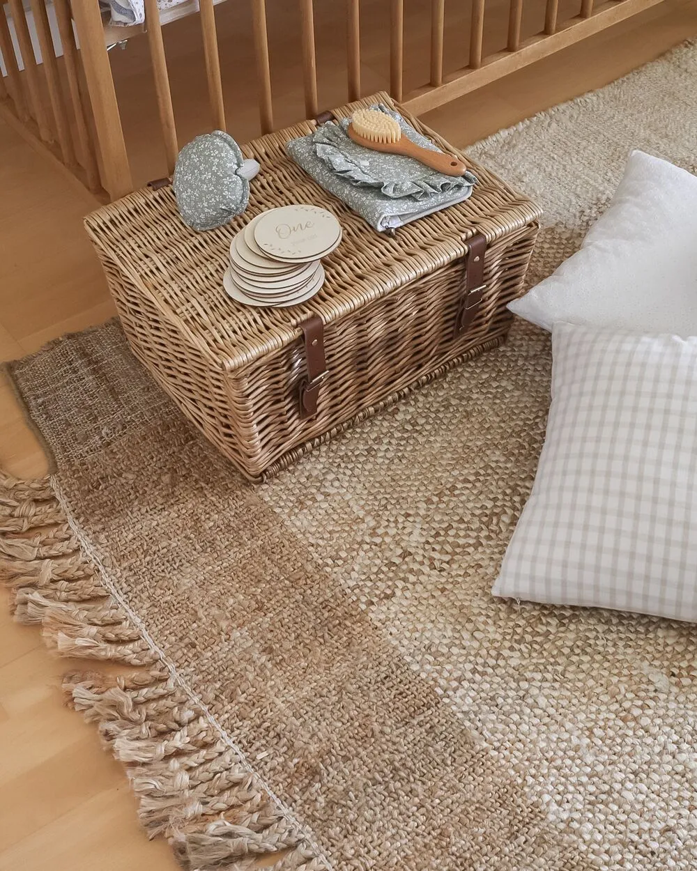 Jute Area Rug 160 x 230 cm Beige DEDEMLI