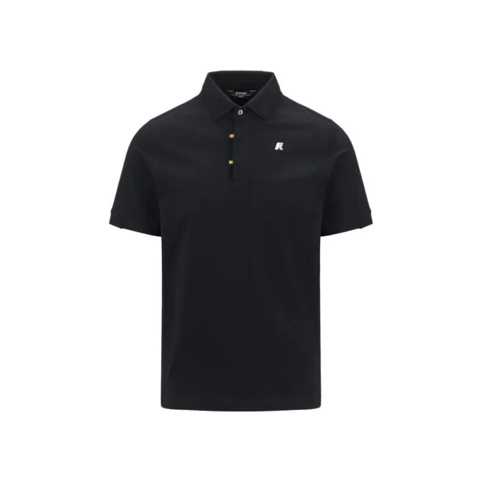 K-way Polo In Jersey Di Cotone Stretch Blu