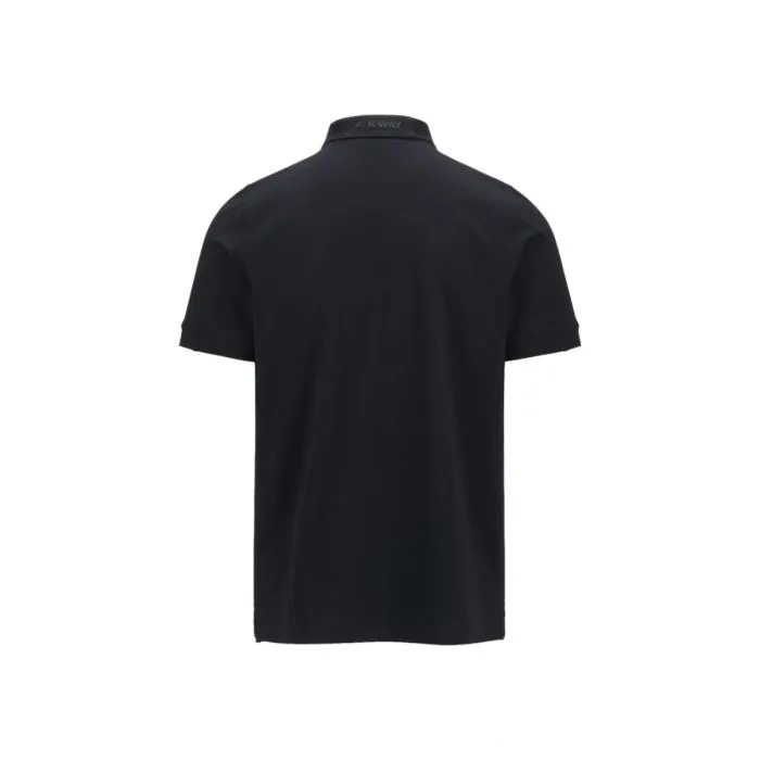 K-way Polo In Jersey Di Cotone Stretch Blu