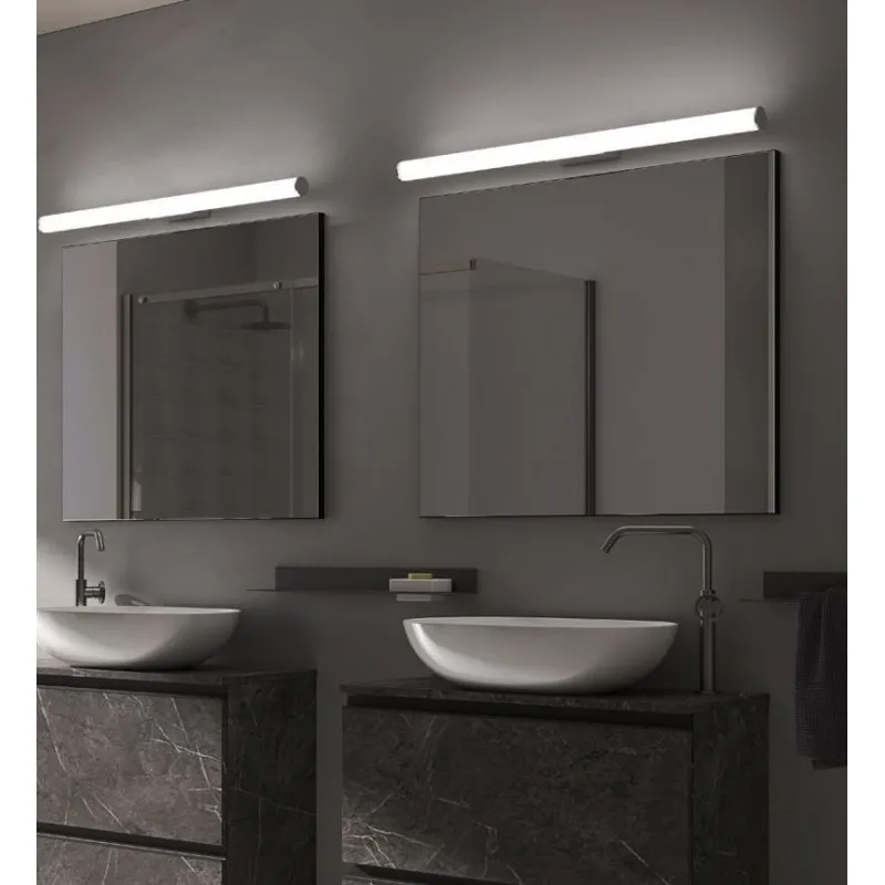 Kali Medio L 90 cm lampada da parete IP44 struttura in metallo e alluminio e diffusore in policarbonato Led 18W 3000/4000K