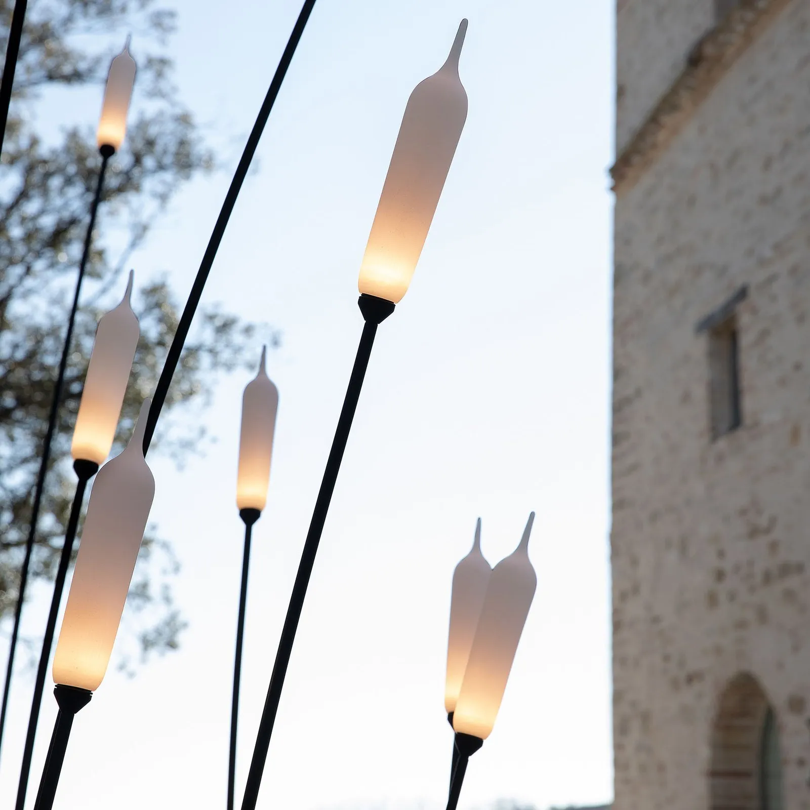 Karman Nilo LED a picchetto, altezza 220 cm
