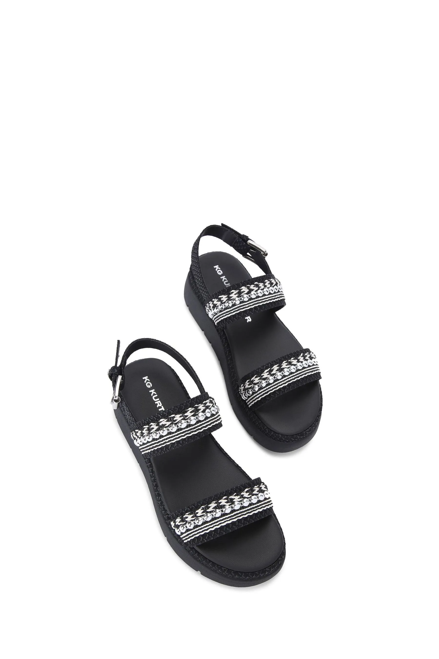 KG Kurt Geiger - Nero con margherite - Sandali