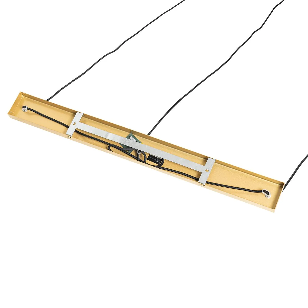 Lampada a sospensione art deco oro con vetro bianco 3 luci - Isabella