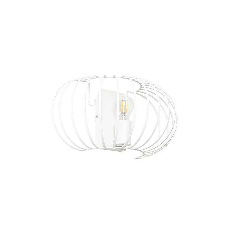 Lampada da parete design bianca 39 cm - Johanna