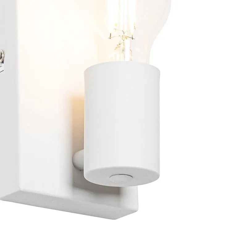 Lampada da parete design bianca 39 cm - Johanna