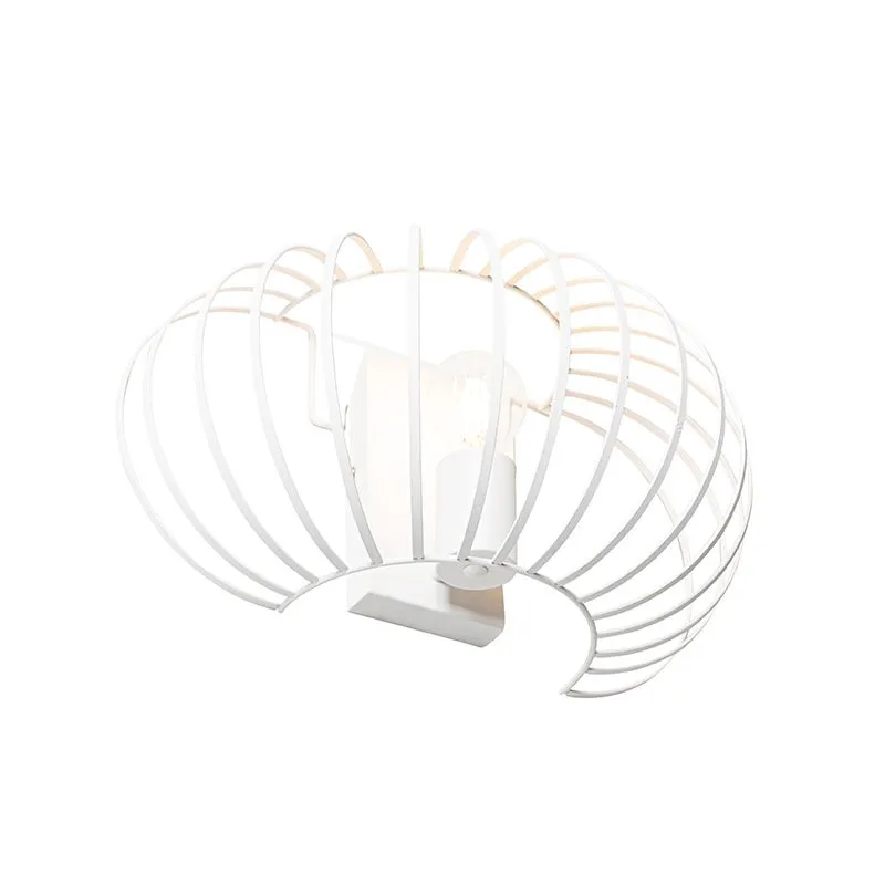 Lampada da parete design bianca 39 cm - Johanna