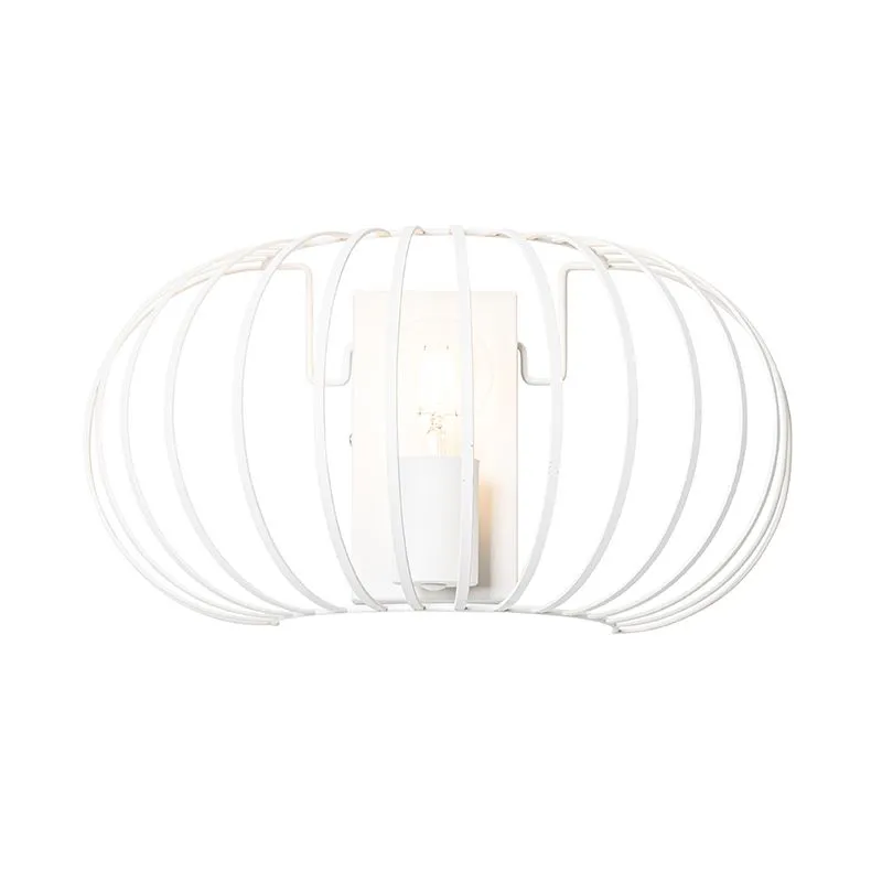 Lampada da parete design bianca 39 cm - Johanna