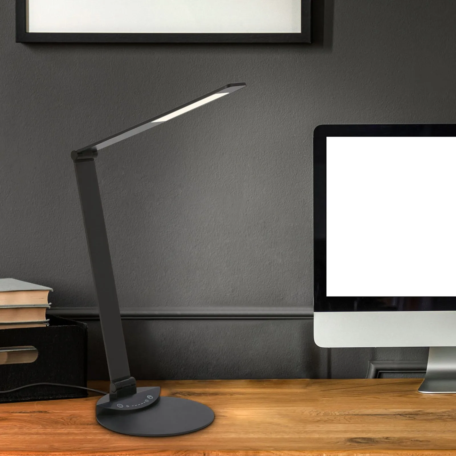 Lampada LED da scrivania Haiti touchdim CCT nero