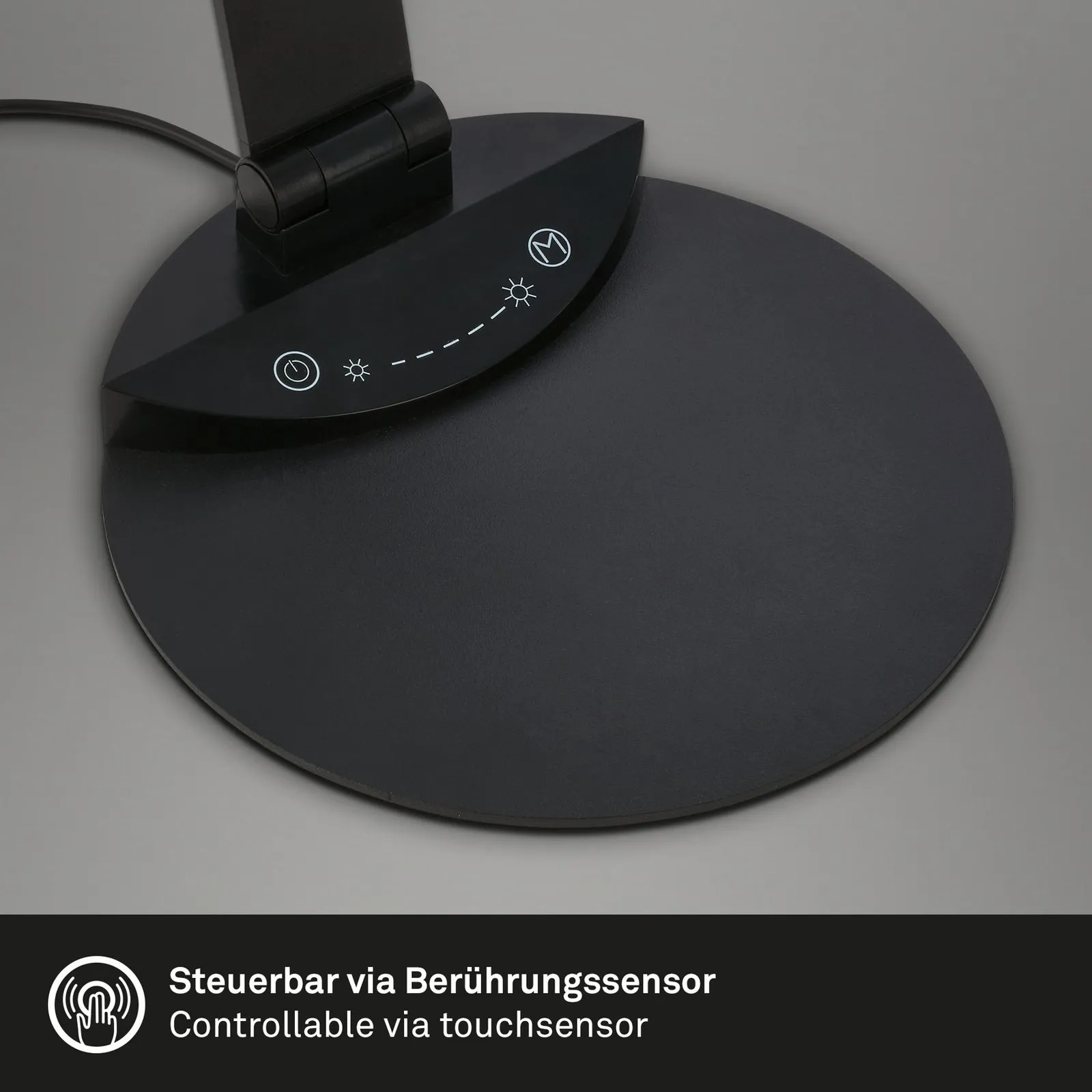 Lampada LED da scrivania Haiti touchdim CCT nero