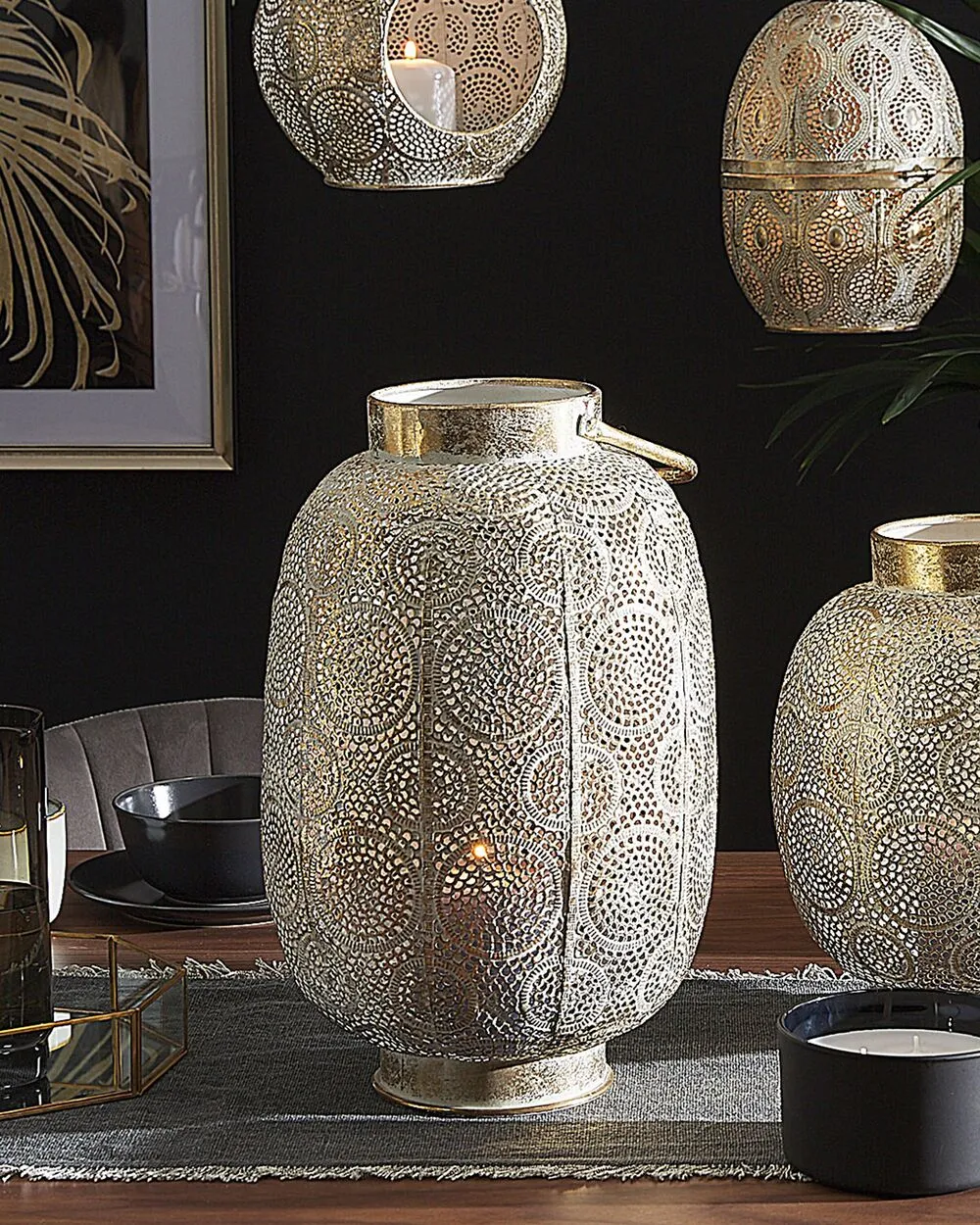 Lanterna LANTAU Metallo 40 cm Oro