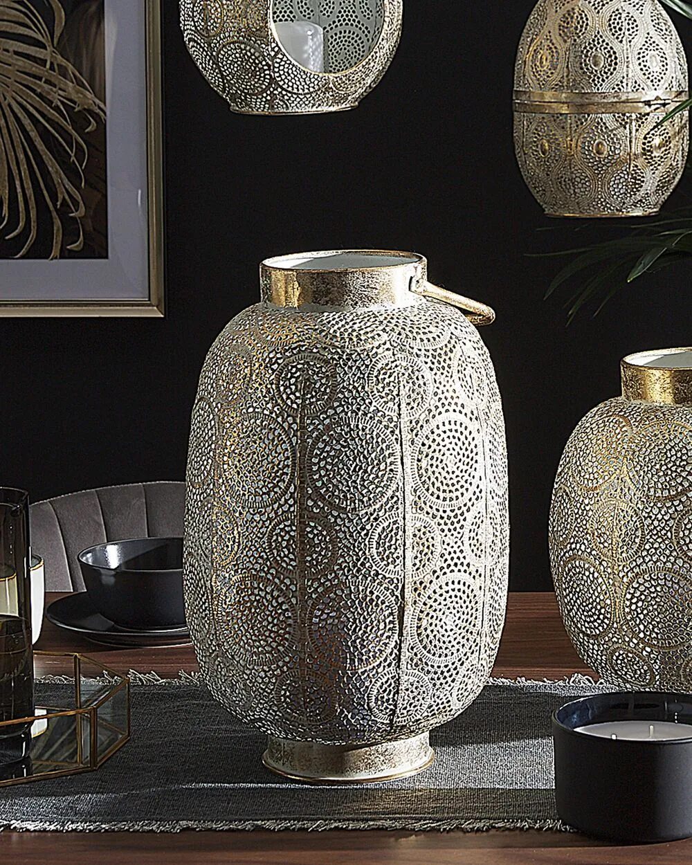 Lanterna LANTAU Metallo 40 cm Oro