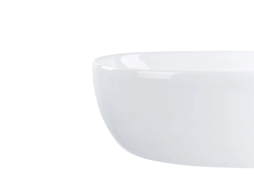 Lavabo bagno ceramica bianco 48 x 34 cm OMOA