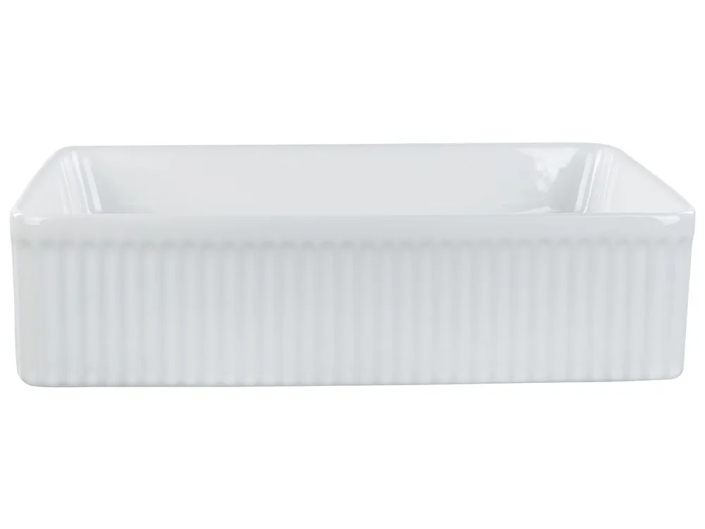 Lavabo bagno ceramica bianco 50 x 34 cm GELDO