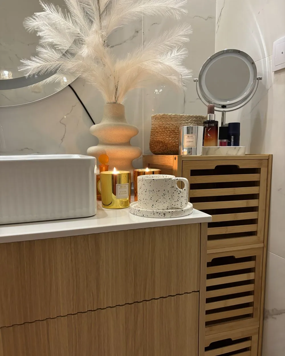 Lavabo bagno ceramica bianco 50 x 34 cm GELDO