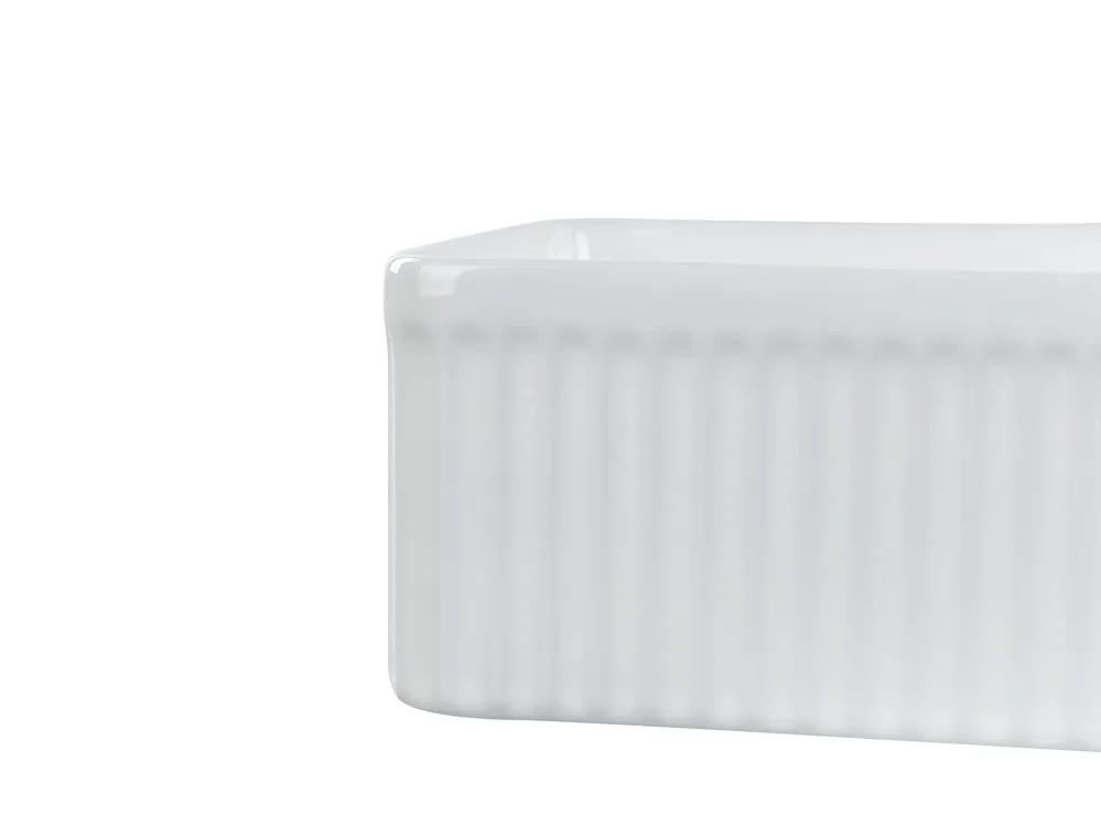 Lavabo bagno ceramica bianco 50 x 34 cm GELDO
