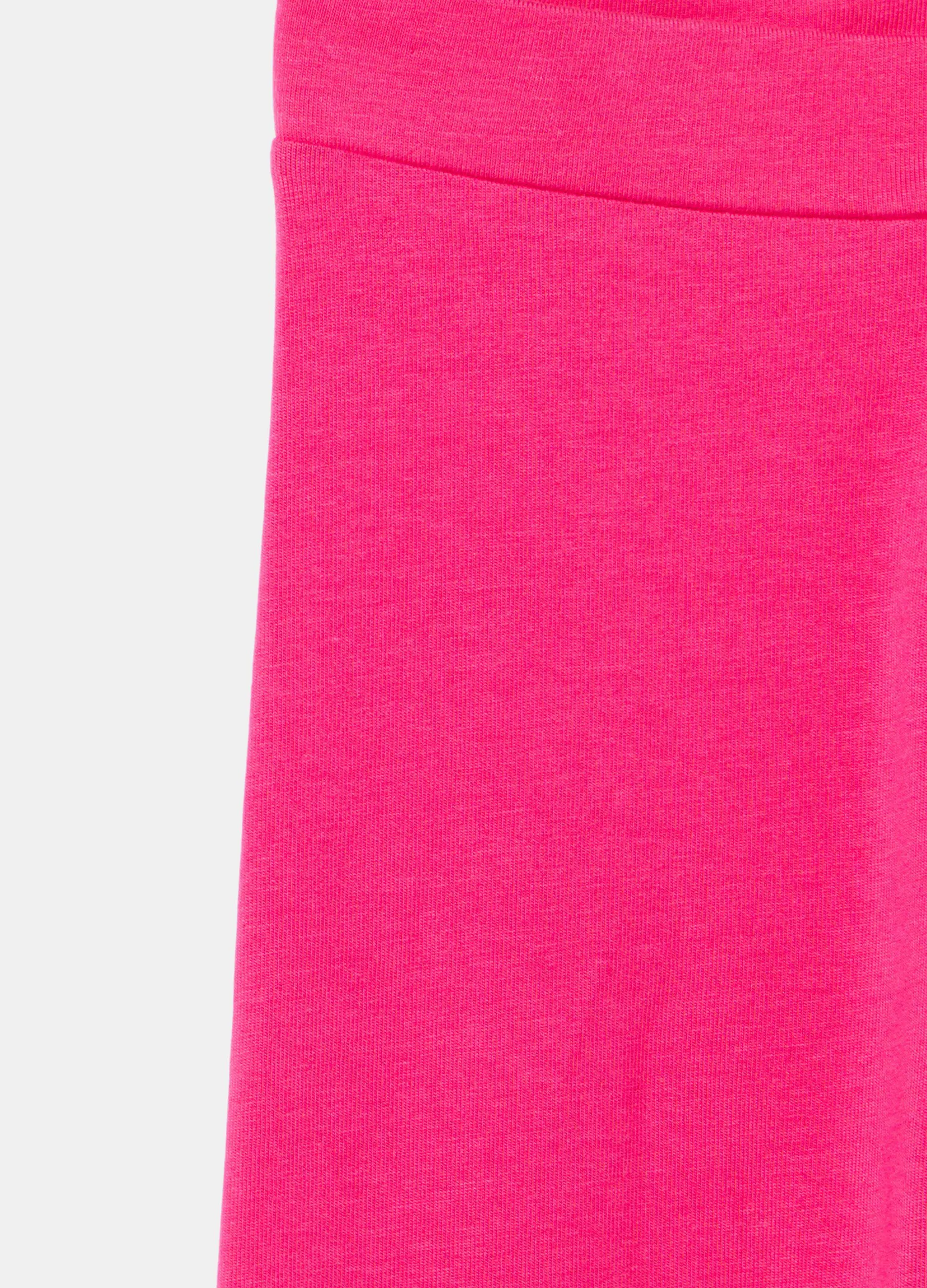 Leggings capri con rouches bambina