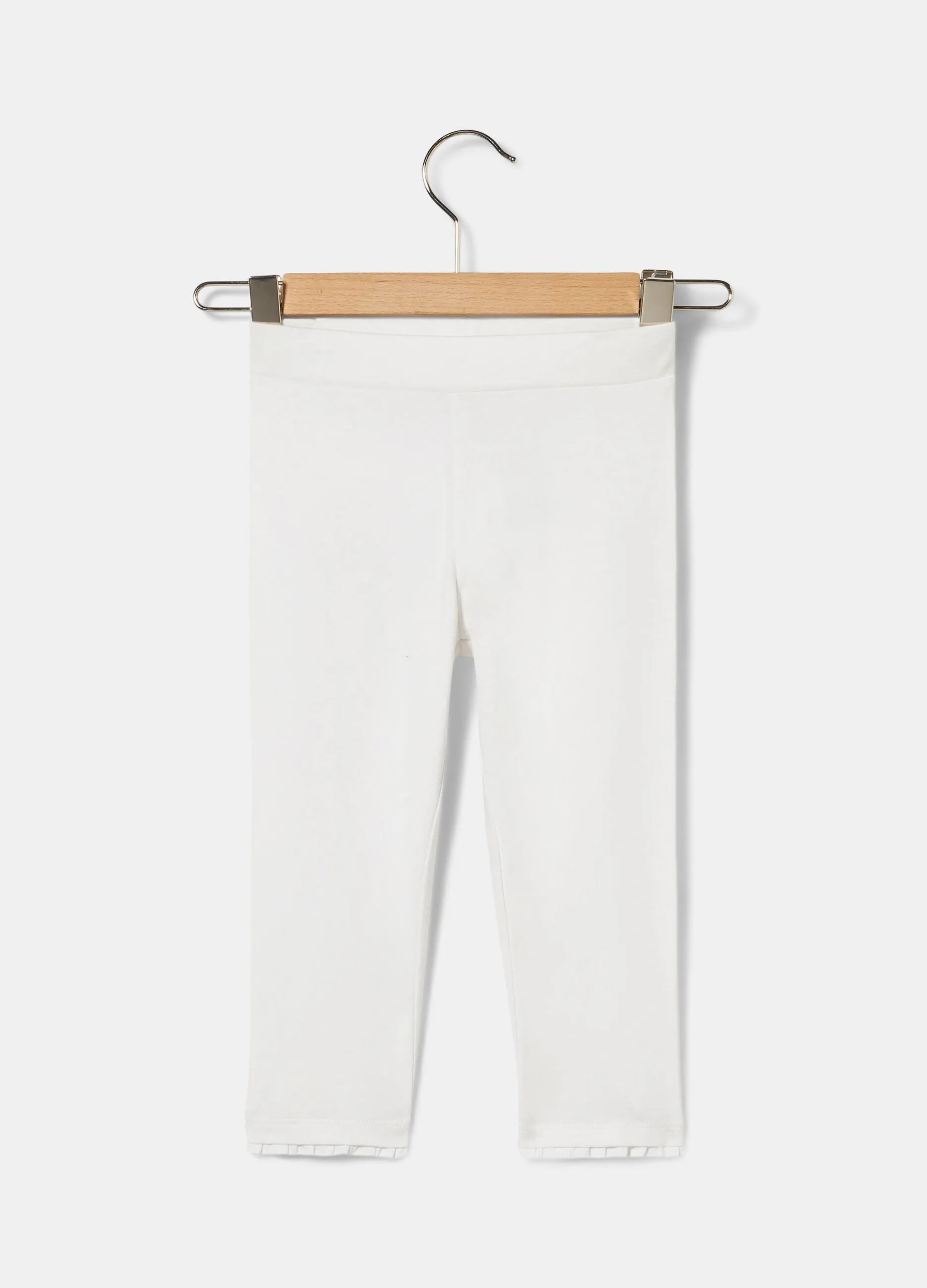 Leggings capri in cotone elasticizzato bambina