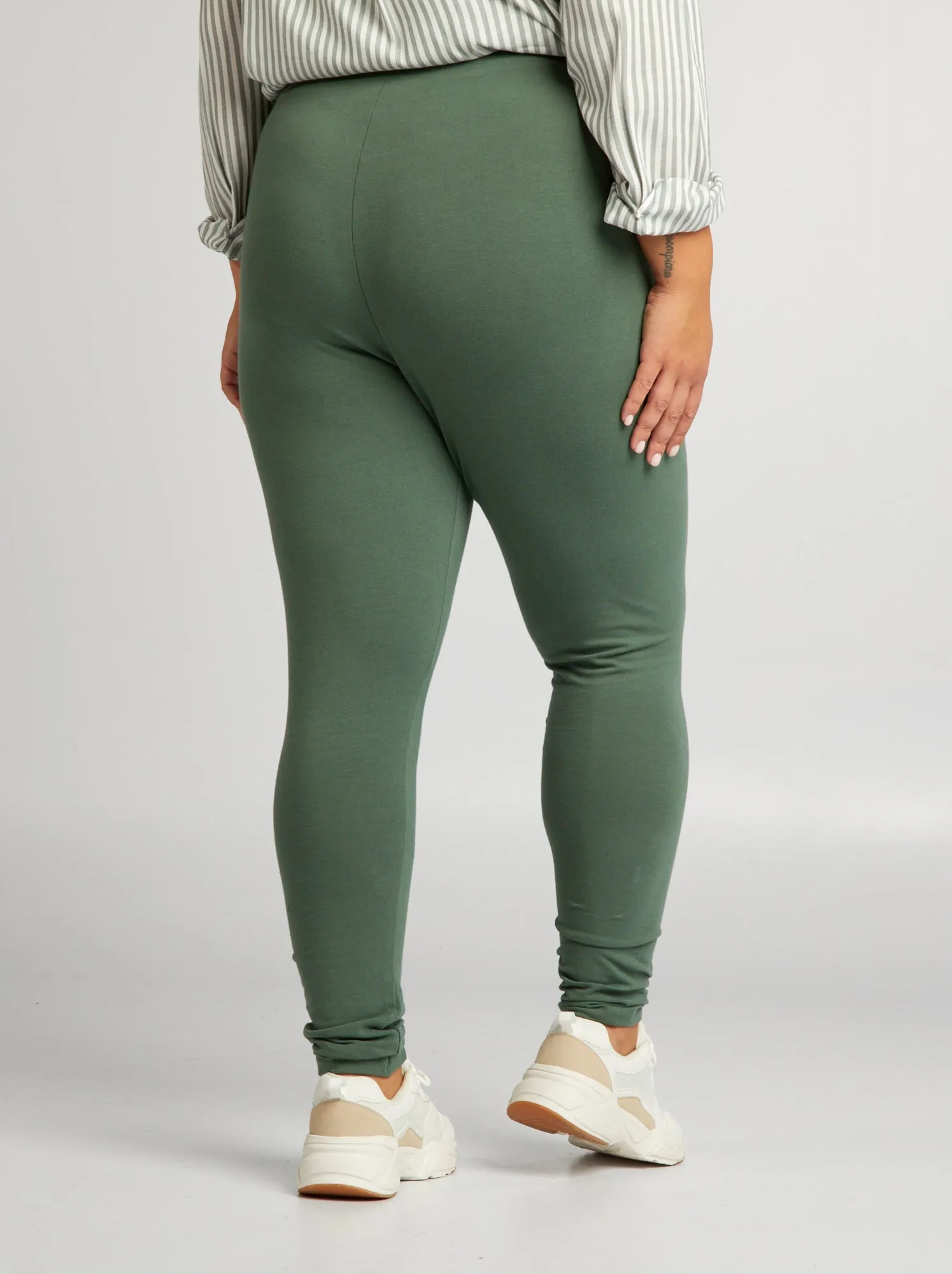 Leggings in tessuto stretch - VERDE