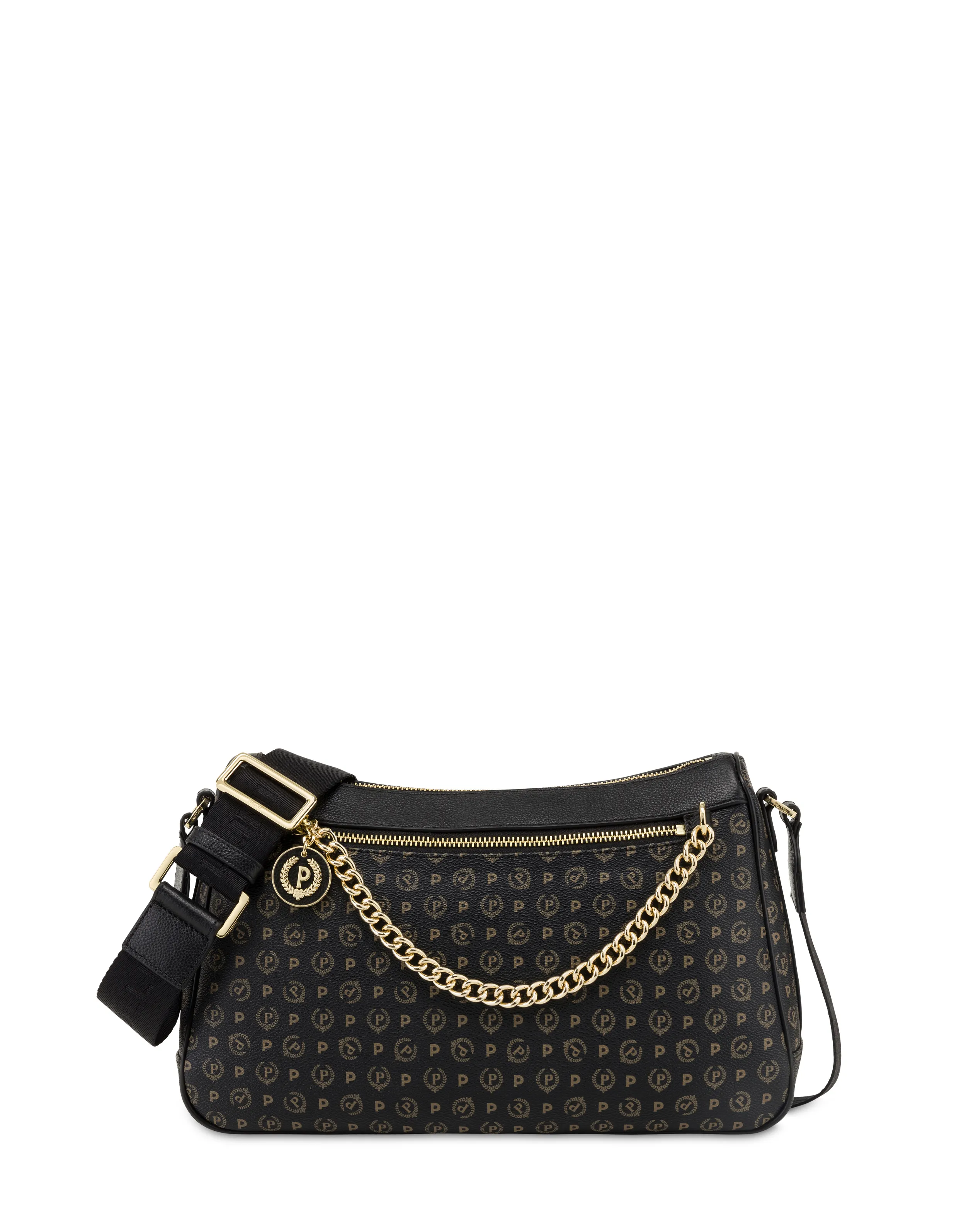     Linea Heritage Borsa A Tracolla In Pvc Heritage Logo Classic Nero/nero