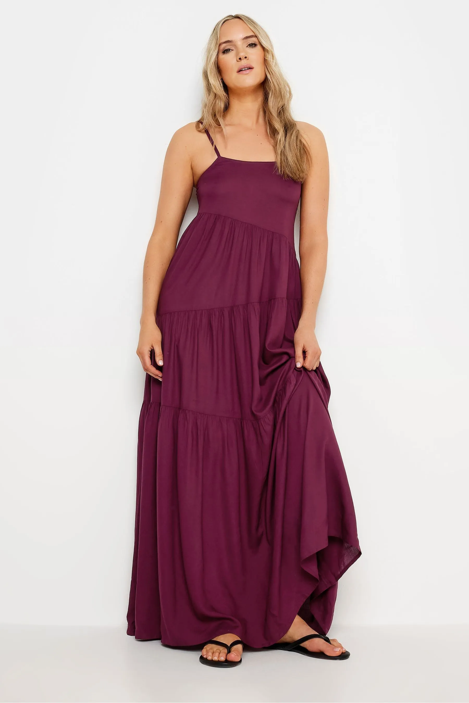 Long Tall Sally - Abito asimmetrico al polpaccio a balze