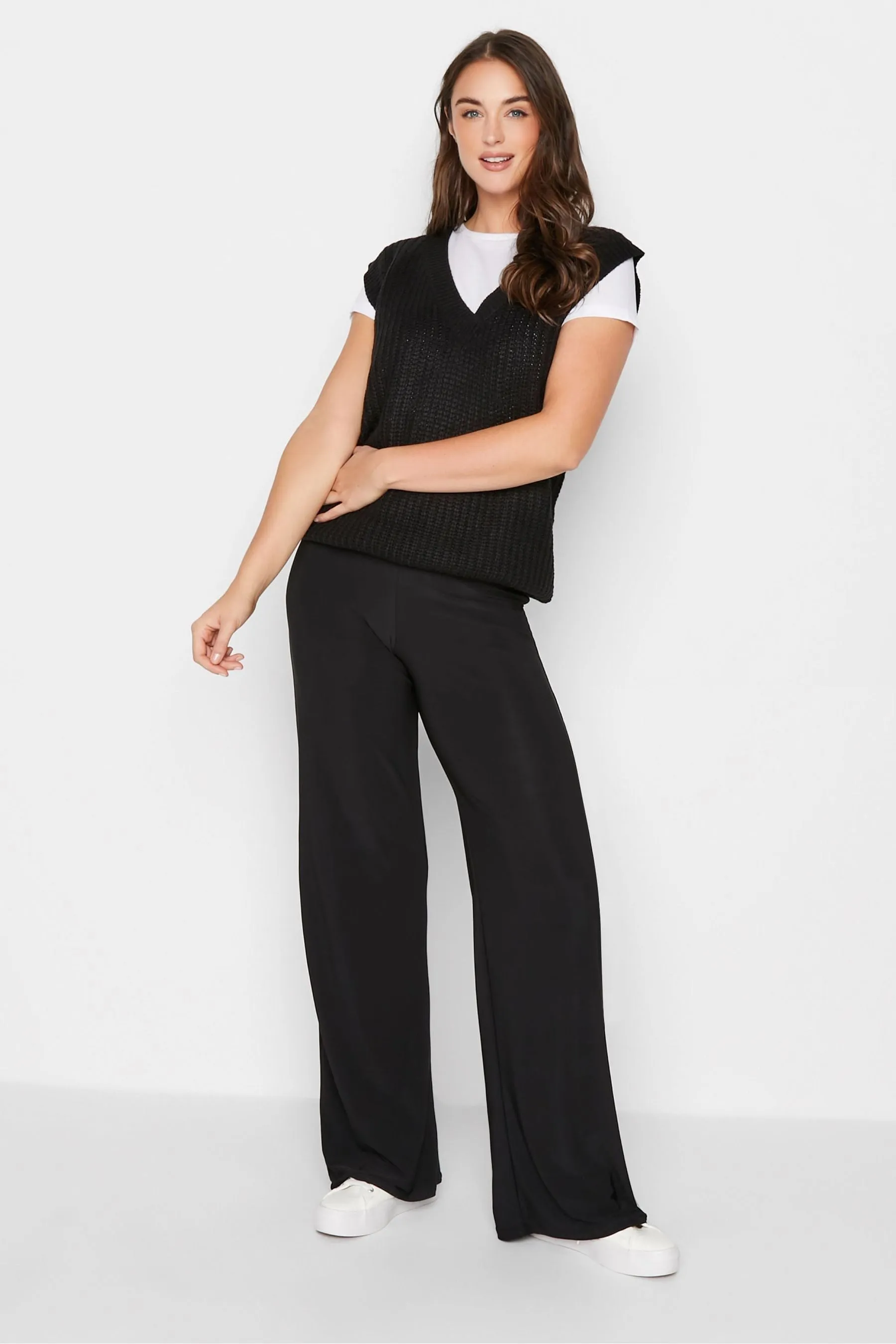 Long Tall Sally - Palazzo - Pantaloni elasticizzata con fondo ampio