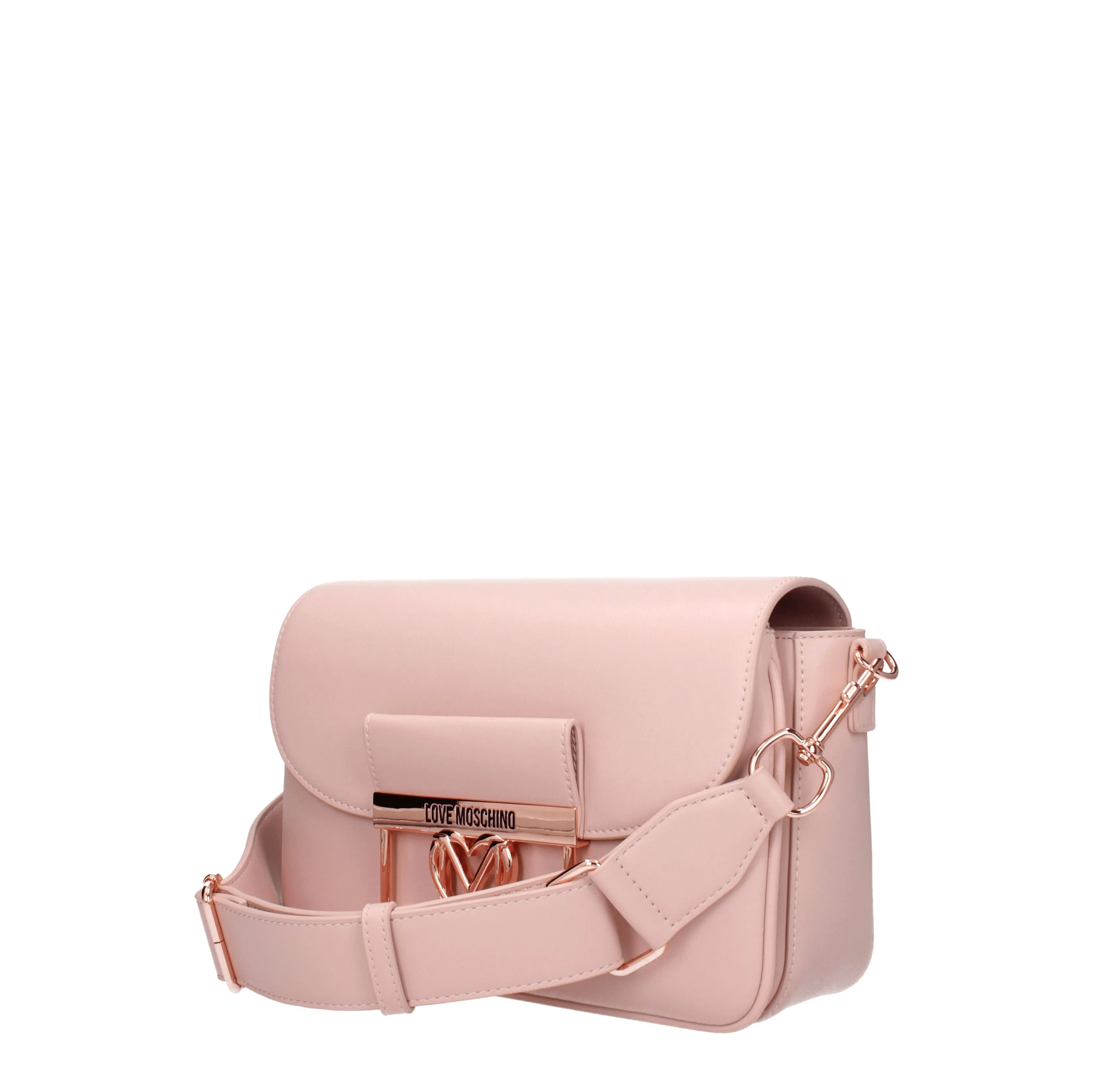 Love Moschino Borse a Spalla Donna Poliuretano Rosa/Rosa Cipria
