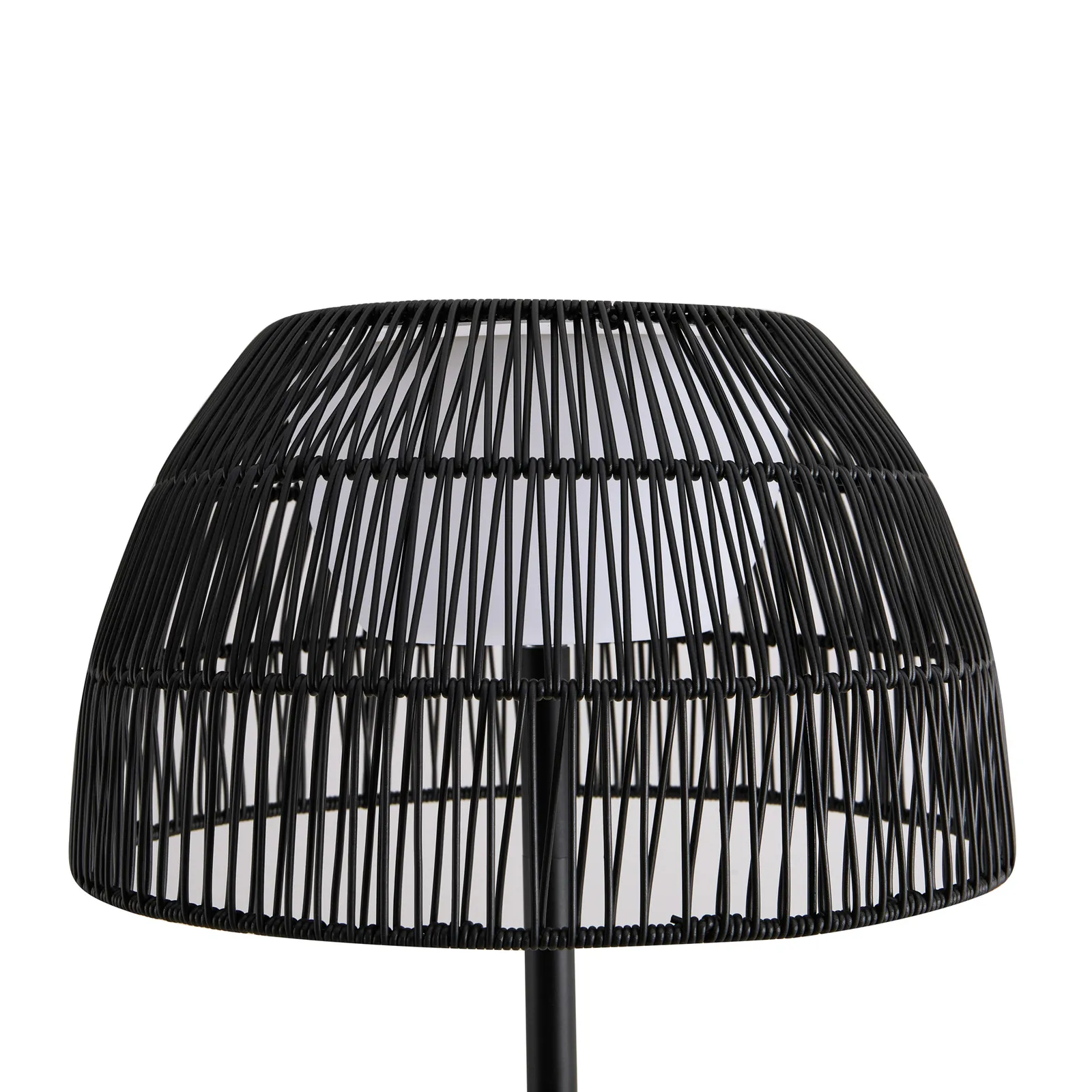 Lucande Lampada da terra da esterno Heribio, nero, ferro, 153 cm