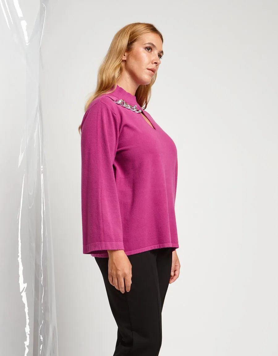 Maglia con dettaglio a catena