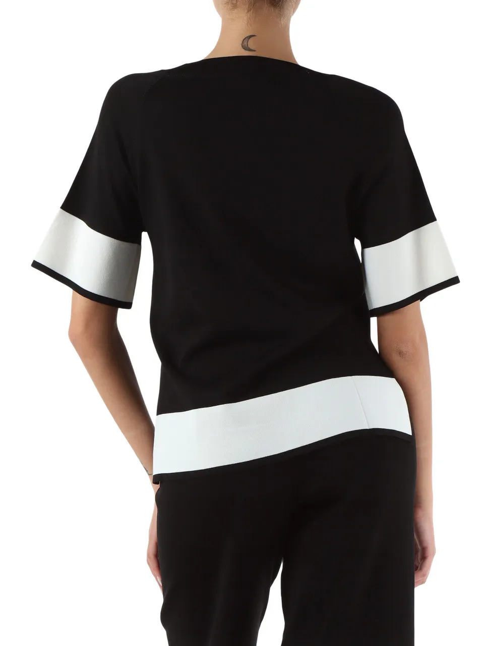 Maglia girocollo in misto viscosa