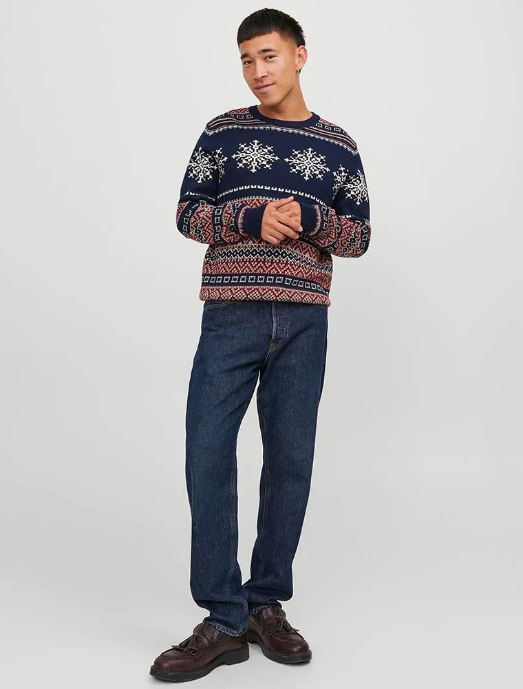 Maglia Manica Lunga Casual Jack & Jones - Navy Blazer